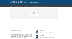 Desktop Screenshot of leafcole.com